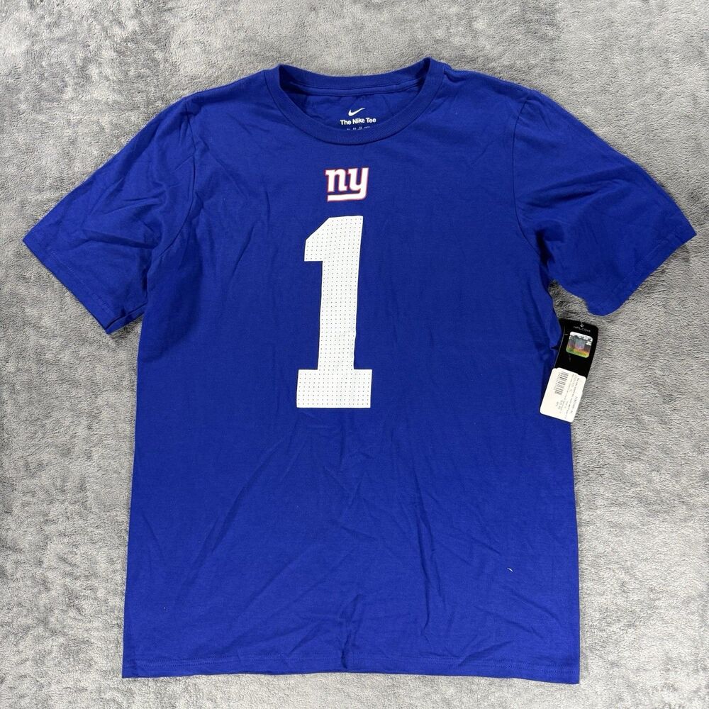 Nike New York Giants Malik Nabers #1 T Shirt Jersey Youth XL 18/20 NFL Football
